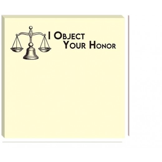 Lawyer Sticky Notes: I Object your Honor