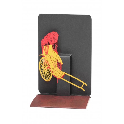 Greeting Card Small - HK Culture (Rickshaw) 