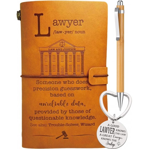 Lawyer Journal with Pen and Keychain
