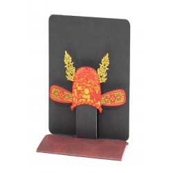 Greeting Card Small - HK Culture (Chinese Scholar Hat)  Greeting Card Small - HK Culture (Chinese Scholar Hat)
