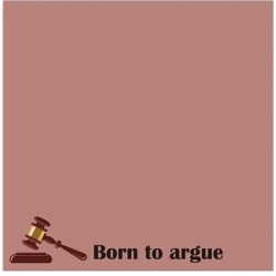 Lawyer Sticky Notes: Born to Argue (Brown)