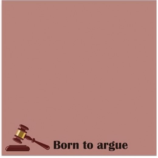 Lawyer Sticky Notes: Born to Argue (Brown)