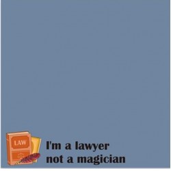 Lawyer Sticky Notes: I'm a Lawyer not a Magician (Navy)