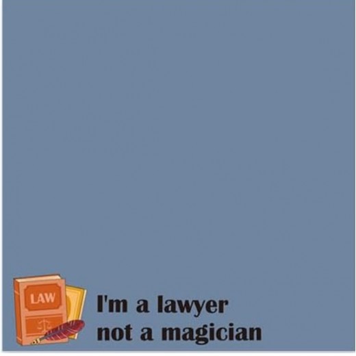 Lawyer Sticky Notes: I'm a Lawyer not a Magician (Navy)