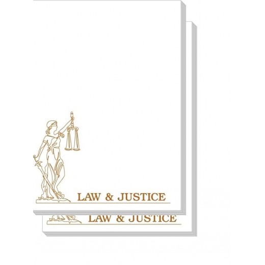 Lawyer Sticky Notepads: Law & Justice