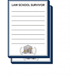 Lawyer Sticky Notepads: Law School Survivor