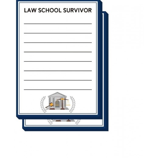 Lawyer Sticky Notepads: Law School Survivor