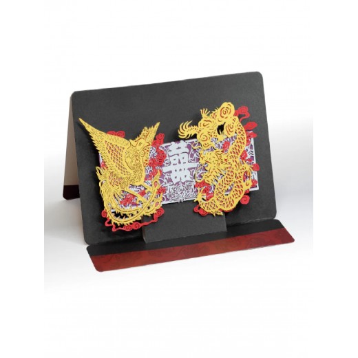 Greeting Card - HK Culture (Dragon and Phoenix 遊龍戲鳯) 