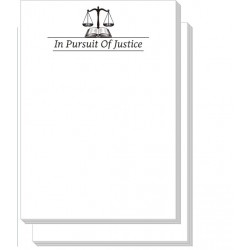 Lawyer Sticky Notepads: In Pursuit of Justice
