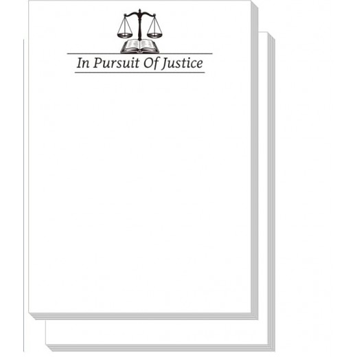 Lawyer Sticky Notepads: In Pursuit of Justice