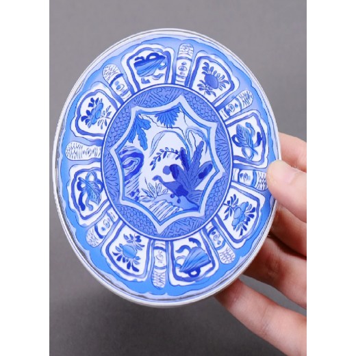 Wireless Charger - Heritage (Porcelain - bird 1 青花瓷-鳥紋) 