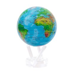 4.5" Mova# Relief Map Blue Earth Globe (MG-45-RBE)