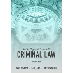 Smith, Hogan, & Ormerod's Criminal Law 17th ed
