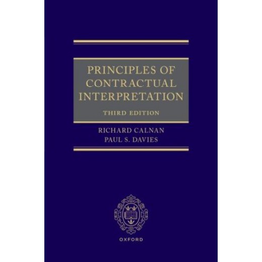* Principles of Contractual Interpretation 3rd ed