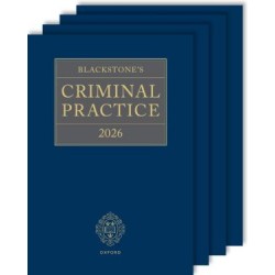 * Blackstone's Criminal Practice 2026 (with Supplements 1, 2 & 3)
