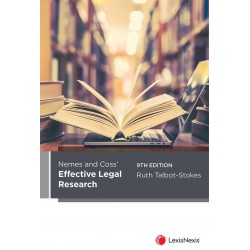 Nemes & Coss’ Effective Legal Research 9th ed Nemes & Coss’ Effective Legal Research 9th ed