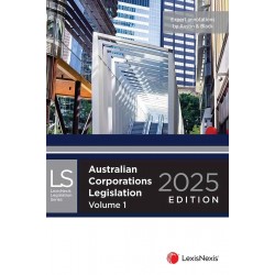 Australian Corporations Legislation 2025 (2 Volume Set) Australian Corporations Legislation 2025 (2 Volume Set)