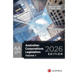 Australian Corporations Legislation 2026 (2 Volume Set)