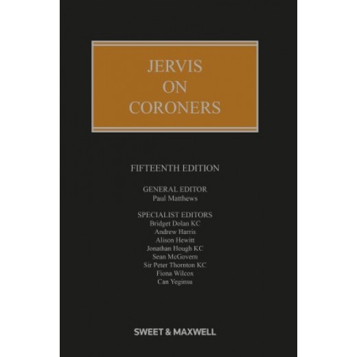 * Jervis on Coroners 15th ed