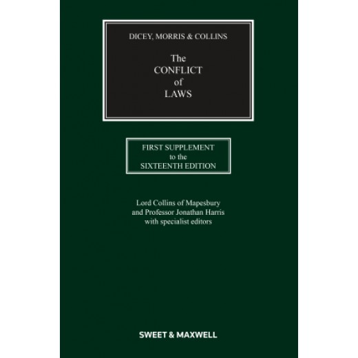 Dicey, Morris & Collins The Conflict of Laws 16ed: 1st Supplement