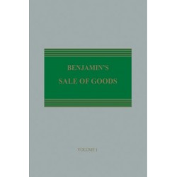 Benjamin's Sale of Goods 12th ed with 1st Supplement Benjamin's Sale of Goods 12th ed with 1st Supplement