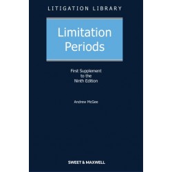Limitation Periods 9th ed: 1st Supplement Limitation Periods 9th ed: 1st Supplement