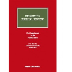 De Smith's Judicial Review 9th ed: 1st Supplement