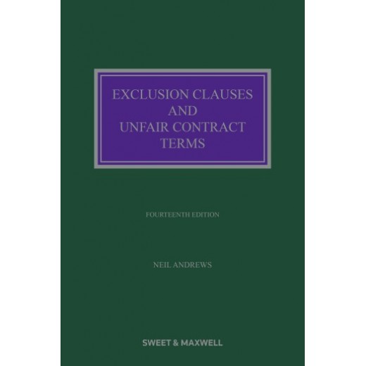 * Exclusion Clauses and Unfair Contract Terms 14th ed