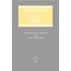 Clerk & Lindsell on Torts 24th ed: 2nd Supplement Clerk & Lindsell on Torts 24th ed: 2nd Supplement