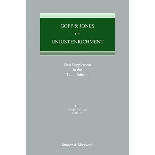 * Goff & Jones on Unjust Enrichment 10th ed: 1st Supplement