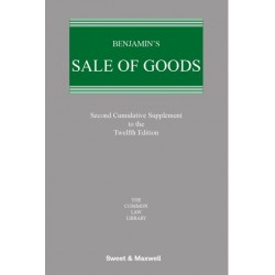 * Benjamin's Sale of Goods 12th ed: 2nd Supplement * Benjamin's Sale of Goods 12th ed: 2nd Supplement