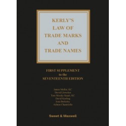 Kerly's Law of Trade Marks and Trade Names 17th ed: 1st Supplement