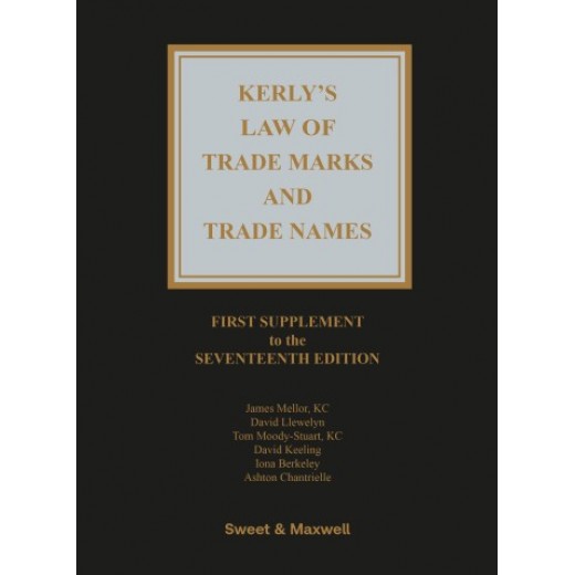 Kerly's Law of Trade Marks and Trade Names 17th ed: 1st Supplement