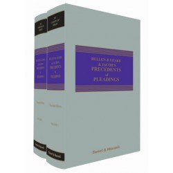 * Bullen & Leake & Jacob's Precedents of Pleadings 20th ed