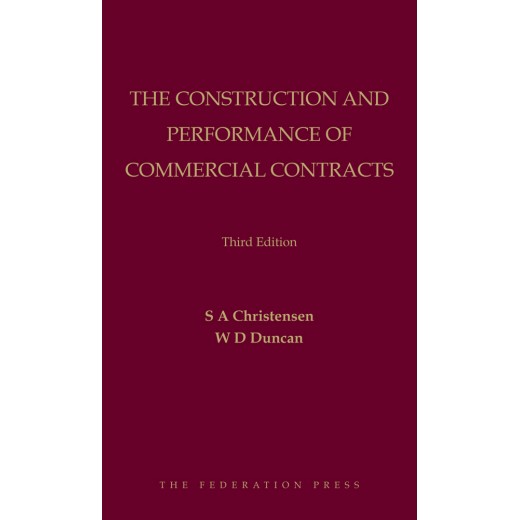 The Construction and Performance of Commercial Contracts 3rd ed